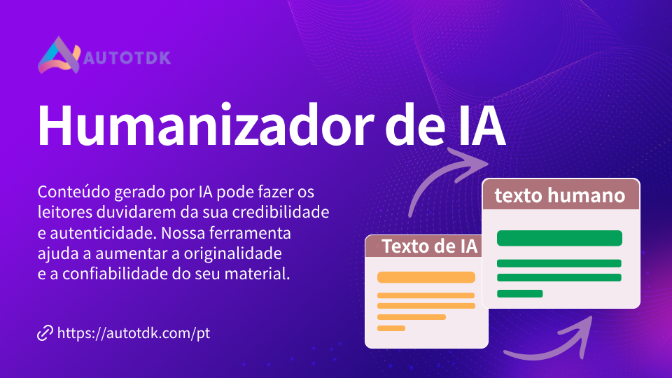 Humanizador de IA - Melhorando a originalidade e credibilidade